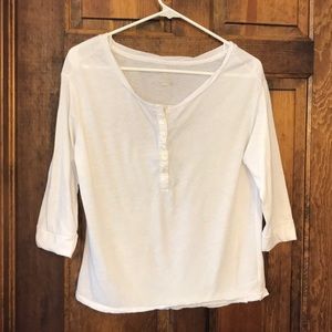 American eagle 3/4 sleeve length button up shirt